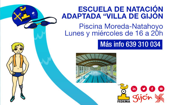 Cartel escuela de natación